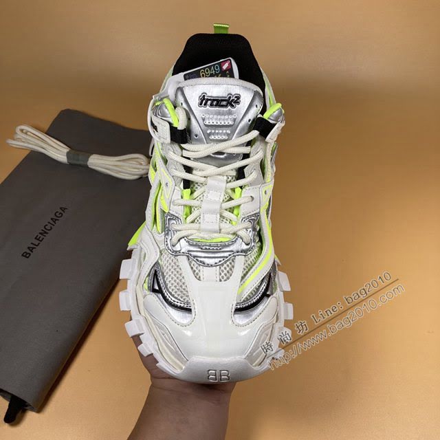 Balenciaga經典款女鞋 巴黎世家頂級版本4代 Track.2老爹鞋 騷粉Balenciaga高端女運動鞋  hdbl1076